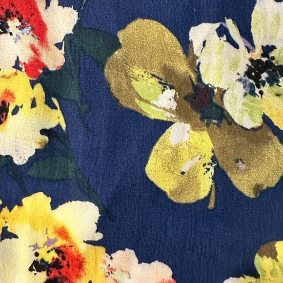 Maeve Anthropology Evaline Dress ASO Floral Blue Flowy XL - Picture 5 of 8